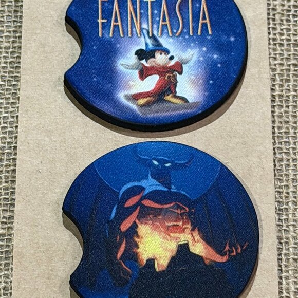 Mouse & Villain - Sublimation Car Coasters - Picture 1 of 3